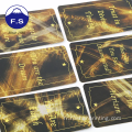 Jeu de luxe Gold Edge personnalisé cartes à jouer colorées